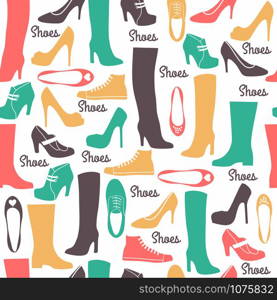 Shoes seamless pattern.