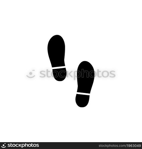Shoes vector icon. Simple flat symbol on white background. Shoes icon flat