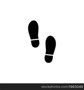 Shoes vector icon. Simple flat symbol on white background. Shoes icon flat