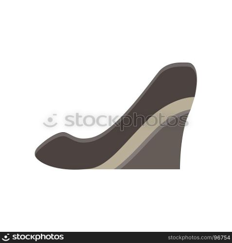 Shoes woman vector icon fashion illustration isolated heel design high stiletto style silhouette female