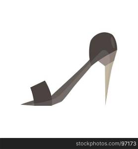 Shoes woman vector icon fashion illustration isolated heel design high stiletto style silhouette female