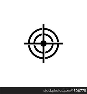 shooting target logo vector icon in simple design 