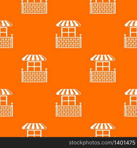 Shop balcony pattern vector orange for any web design best. Shop balcony pattern vector orange