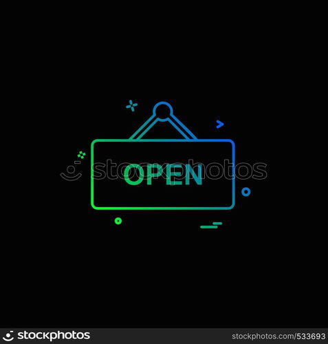 Shop board icon design vector