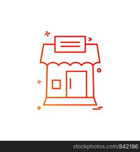 Shop icon design vector