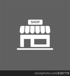 Shop icon on a dark background