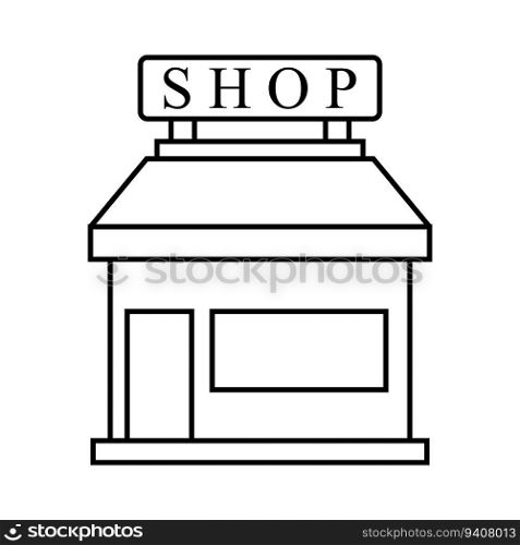 shop icon vector template illustration logo design