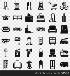 Shop icons set. Simple style of 36 shop vector icons for web for any design. Shop icons set, simple style