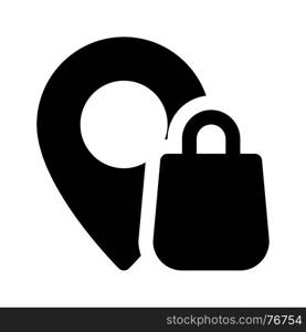 shop location, icon on isolated background