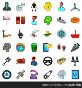 Shop reader icons set. Cartoon style of 36 shop reader vector icons for web isolated on white background. Shop reader icons set, cartoon style