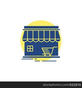 shop, store, market, building, shopping Glyph Icon.. Vector EPS10 Abstract Template background