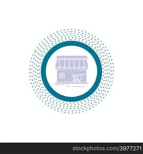 shop, store, market, building, shopping Glyph Icon. Vector isolated illustration