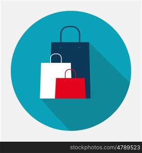 Shopping Bag Design Icon. Vector Illustration EPS10. Shopping Bag Design Icon. Vector Illustration