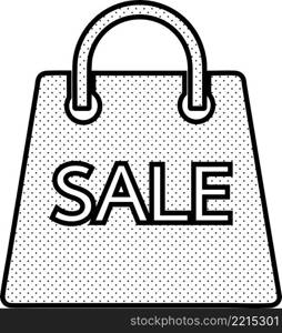 Shopping bag icon Sale package sign design