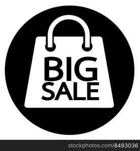 Shopping bag icon Sale package sign design