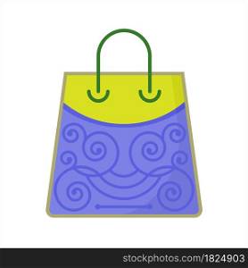 Shopping Bag Icon, Shopping Bag Vector Art Illustration