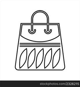 Shopping Bag Icon, Shopping Bag Vector Art Illustration