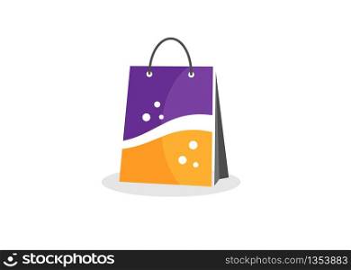 Shopping bag icon trendy and modern symbol for graphic and web design. Shopping bag icon flat vector illustration for logo, web, app, UI.