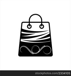 Shopping Bag Icon Vector Art Illustration