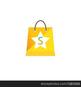 shopping bag icon vector illustration design template