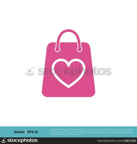 Shopping Bag Icon Vector Logo Template Illustration Design. Vector EPS 10.