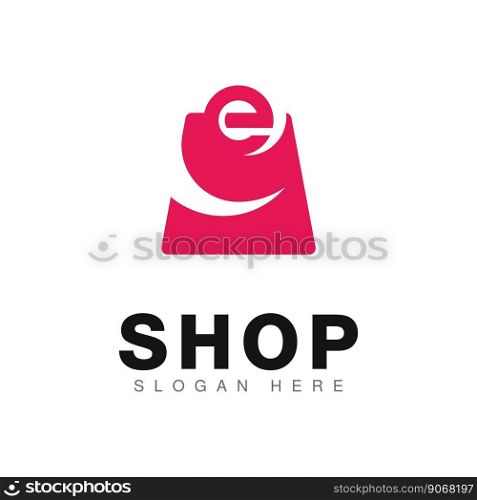 Shopping Bag Logo Icon Design Vector