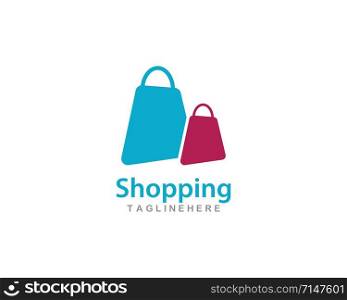 Shopping bag logo vector template