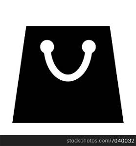 Shopping bag package, icon on isolated background