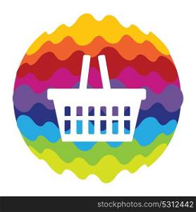 Shopping Bag Rainbow Color Icon for Mobile Applications and Web EPS10. Shopping Bag Rainbow Color Icon for Mobile Applications and Web