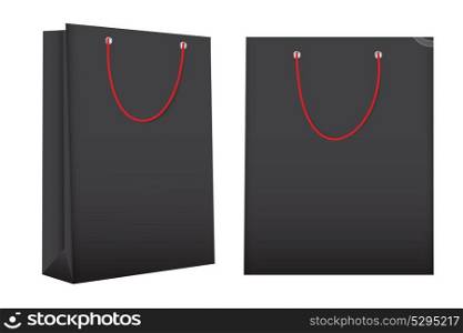 Shopping Bag Template for Advertising and Branding Vector Illustration EPS10. Shopping Bag Template for Advertising and Branding Vector Illust