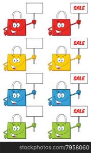 Shopping Bags Cartoon Character 3. Collection