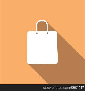 Shopping bags on long shadow