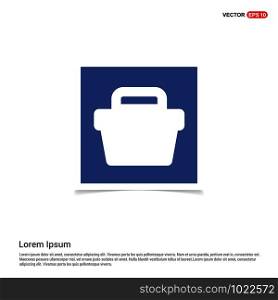 Shopping basket icon - Blue photo Frame
