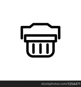 Shopping basket icon design vector template