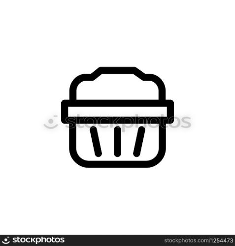 Shopping basket icon design vector template