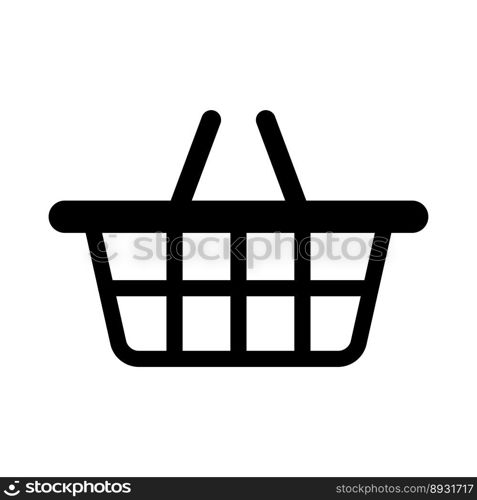 Shopping basket icon vector design template