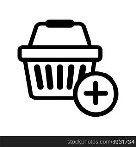 Shopping basket icon vector design template