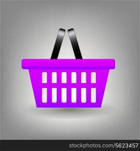 Shopping basket icon vector illustration