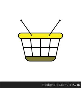 shopping basket icon vector template