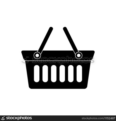 Shopping basket icon vector . Vector design abstract illustration
