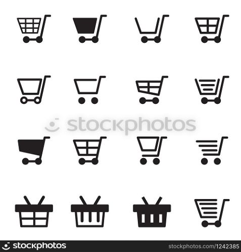 Shopping cart & basket icon