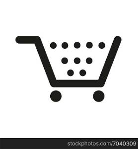 Shopping cart - Buy button, icon on isolated background