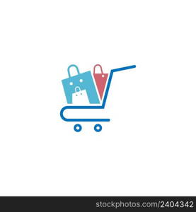 Shopping cart icon design illustration template vector