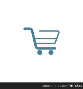 Shopping cart icon design template vector