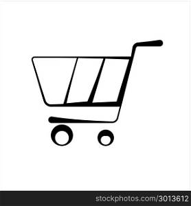 Shopping Cart Icon Design Vector Art Illustration