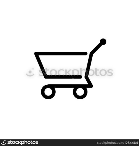 Shopping cart icon design vector template