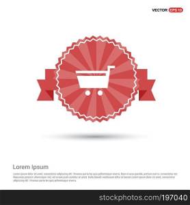 Shopping Cart icon - Red Ribbon banner