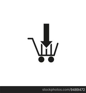 Shopping cart icon. Vector illustration. Eps 10. Stock image.. Shopping cart icon. Vector illustration. Eps 10.