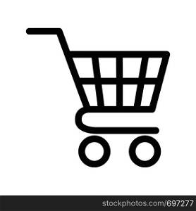 Shopping cart icon vector illustration isolated on white eps. Shopping cart icon vector illustration isolated eps
