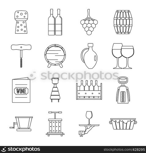 Shopping cart icons set. Outline illustration of 16 shopping cart vector icons for web. Shopping cart icons set, outline style